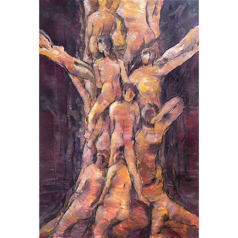 #GlendaMarkwellArt Figure Tree 23