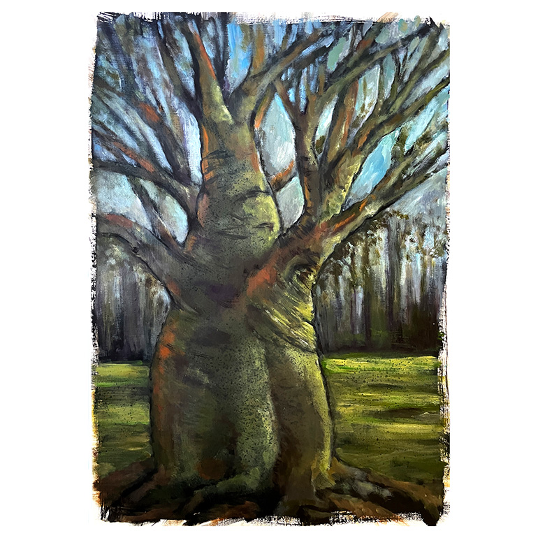 #GlendaMarkwellArt Lone Bottle